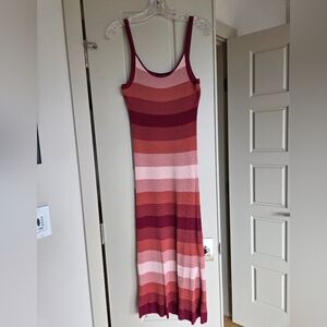 NWOT Banana Republic Knit Striped Sleeveless Maxi Dress, Size Small